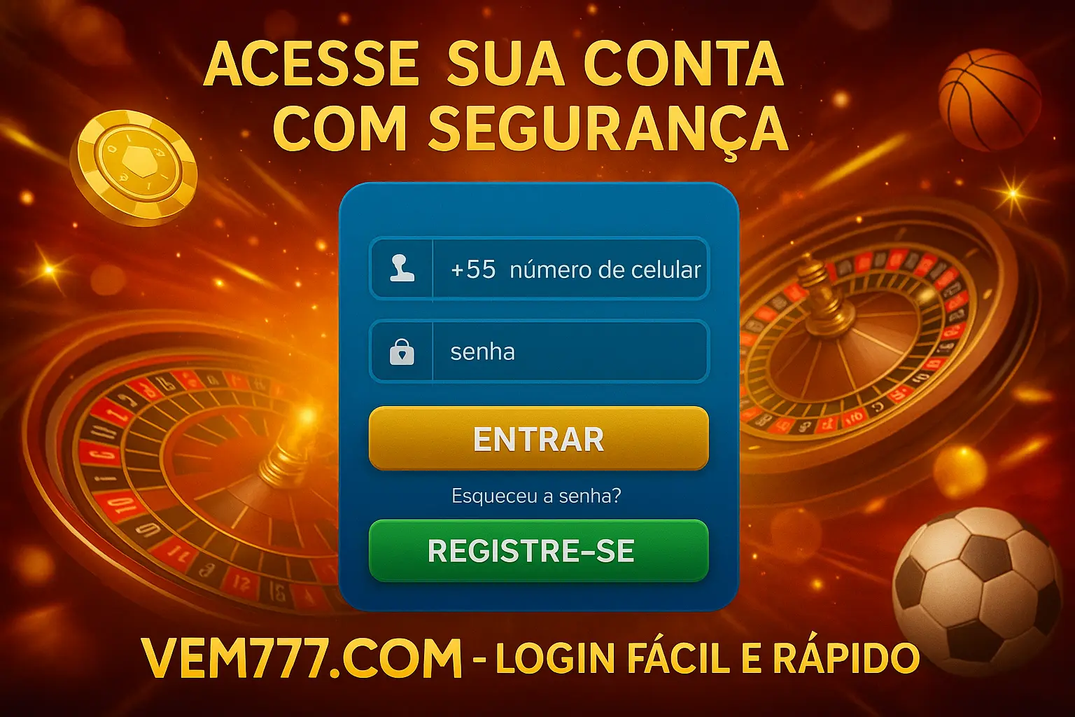 Não Perca tempo, o rRgistro na site VEM777.COM